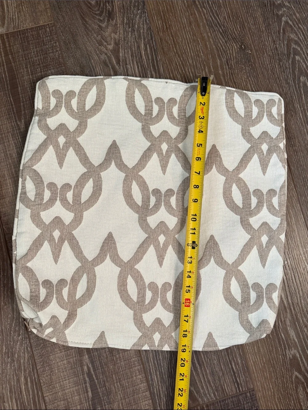 Beige and Tan 18x18 Throw Pillow Covers - Set of 2
